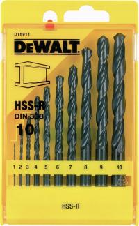 Wiertło Dewalt do metalu HSS walcowe 2 7 4 5 1 3 6 10 8 9mm zestaw