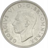 21.bj.WLK.BRYTANIA, JERZY VI, 1/2 KORONY 1946