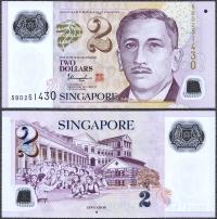 Singapur - 2 dolary 2013 * P46f * polimer
