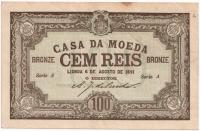 10.hyr.Portugalia, 100 Reis 1891, P.89, St.2