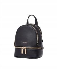 Женский мини-рюкзак PUCCINI, черный маленький рюкзак с двумя отсеками BML036P-1