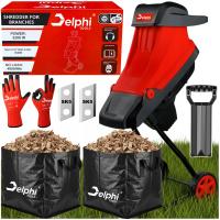 ROZDRABNIACZ DO GAŁĘZI RĘBAK ROZDRABNIARKA ELEKTRYCZNY 45mm 3200W 2x KOSZ