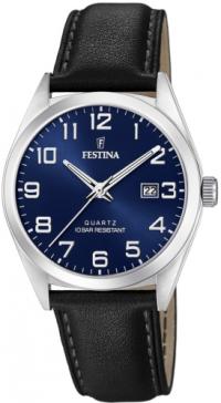 Мужские часы FESTINA 20446/2 темно-синие классические