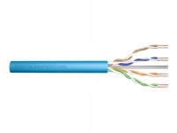 Kabel teleinformatyczny instalacyjny kat6A UUTP Dca AWG 231 LSOH 500m niebi