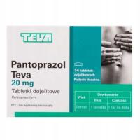 TEVA Pantoprazol 20 mg refluks zgaga 14 tabletek