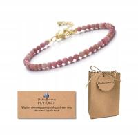 Bransoletka Kamień Naturalny Rodonit 3mm Torebeczka