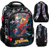 Plecak szkolny tornister 1-3 klasa Spiderman czarny dla chłopca Paso