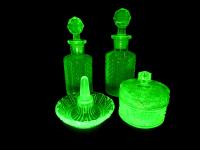 KOMPLET TOALETOWY 4 ELEMENTY ART DECO URAN 1-4096