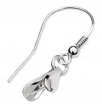 FIORITURA-BIGLE OTWARTE Z KRAWATKĄ ZACISK SREBRO