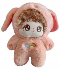 Pluszowa Maskotka LALA KRÓLICZEK z uszkami Zabawka Przytulanka 28 cm