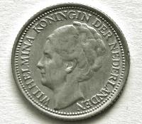 HOLANDIA 10 CENTÓW 1939 / srebro