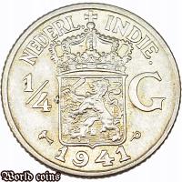 1/4 GULDENA 1941 P - HOLENDERSKIE INDIE WSCHODNIE