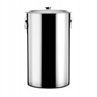 Wiadro ze stali nierdzewnej z pokrywką Duża pojemność z uchwytem Praktyczne