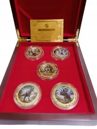 Monety DINOZAUR DIKOM kolekcja idealna na prezent dla najmłodszych