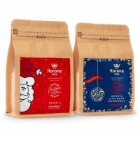 ŚWIEŻO PALONA kawa ziarnista ZESTAW 2x250g PALARNIA KAWY KORONA 1912