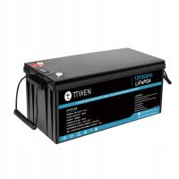 Bateria TTWEN LiFePO4 12 V 200 Ah, akumulator awaryjny o głębokim cyklu, ekran LCD