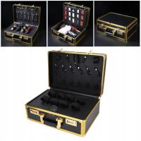 Walizka fryzjerska stylista z blokadą hasła do maszynki do strzyżenia Gold