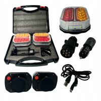 Беспроводные лампы для прицепов, светодиодные задние фонари на магнитах, универсальные