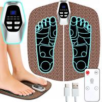 Электростимулятор мышц EMS электрический массажер для ног ручной мат режимы