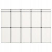vidaXL 15-панельная складная выставочная стена, 302x200 см, белый