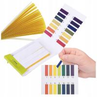 PASKI PAPIERKI LAKMUSOWE POMIAROWE PASEK DO MIERZENIA POMIAR PH 1-14 80szt