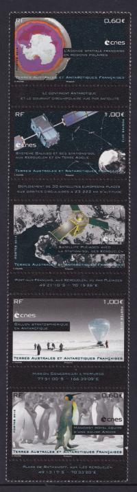 TAAF ** Mi 782-86 łączność pingwiny meteorologia