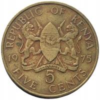 82665. Kenia - 5 centów - 1975r.