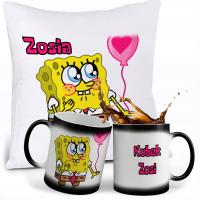 НАБОР ГУБКА БОБ ВОЛШЕБНАЯ ЧАШКА ПОДУШКА ИМЯ