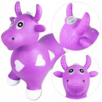 Резиновый прыгун для прыжков корова звуки коровы светло-розовый 56 см