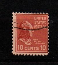 Znaczek 10 cent John Tyler1938 r.USA