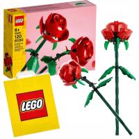 LEGO ICONS Kwiaty 40460 Róże Roses Bukiet +Torba - Prezent pod Choinkę