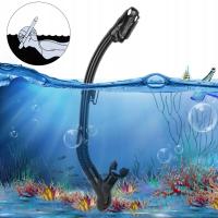 ПРОФЕССИОНАЛЬНЫЙ СУХОЙ ДЫХАТЕЛЬНЫЙ ШЛАНГ КИТ ДАЙВИНГ ТРУБКА ЧЕРНЫЙ