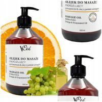 OLEJEK DO MASAŻU POMARAŃCZA&OLEJ Z PESTEK WINOGRON ENERGETYZUJĄCY 500ML