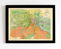 Stary plan Lwów 1891 r. 120x90cm