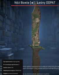 NÓŻ KOSA BOWIE Leśny DDPAT Forest Knife CSGO CS2