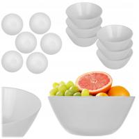 SALATERKA MISKA 18cm SZKLANA MISKI DO ZUPY PRZEKĄSEK ZESTAW BIAŁY 6szt