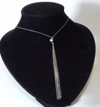 Srebro ! Ładny łańcuszek / naszyjnik frędzel