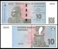 Zimbabwe 10 Dolar 2024 P-110 UNC