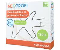 Grzałka dolna piekarnika Amica 1300 W ORYGINAŁ Backer OBR