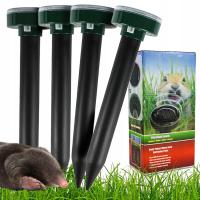 4X мощный солнечный отпугиватель кротов для кротов полевок мышей грызунов XXL 4шт
