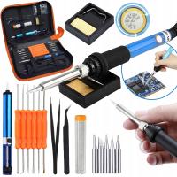 Прецизионный паяльник 19в1 регулировка 60 Вт органайзер всасывающая стойка