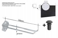 Zawieszki narzędziowe, haki do tablic narzędziowych - hak podwójny 200mm
