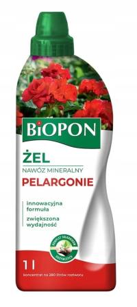 BIOPON NAWÓZ MINERALNY W ŻELU 1L DO PELARGONII