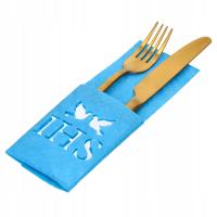 Filcowe Pokrowce Na Sztućce IHS Chrzest 6szt Na Chrzciny Dekoracja na stół