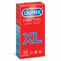 Powiększone Prezerwatywy Durex XL z Lubrykantem