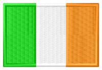 Naszywka flaga Irlandii Irlandia haftowana z termofolią 7 cm szeroka