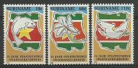 Surinam 1990 Mi 1350-1352 Czyste **