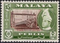 Malaya/Perlis 5 $ czysty **