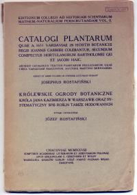 Rostafiński - Królewskie ogrody botaniczne /1928