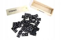 Domino drewniane 28 elementów rodzinna gra klocki